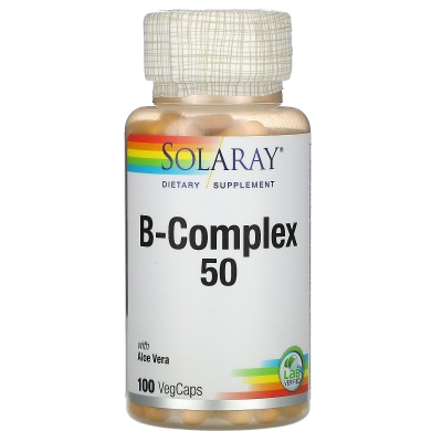 Витамины Solaray B-Complex "50" 100 капсул
