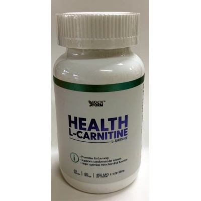 Л-карнитин Health Form L-carnitine L-tartrate 450 мг 60 капсул