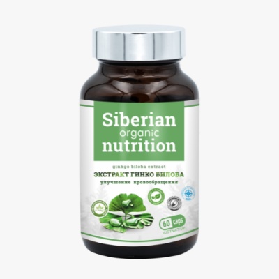 Аминокислота Siberian Organic Nutrition Экстракт гинко билоба 60 капсул