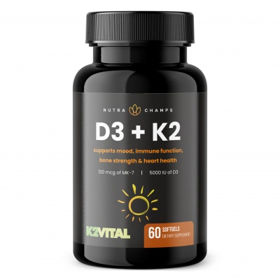 Витамины Nutra Champs D3 + K2 Complex 5000IU 60 капсул